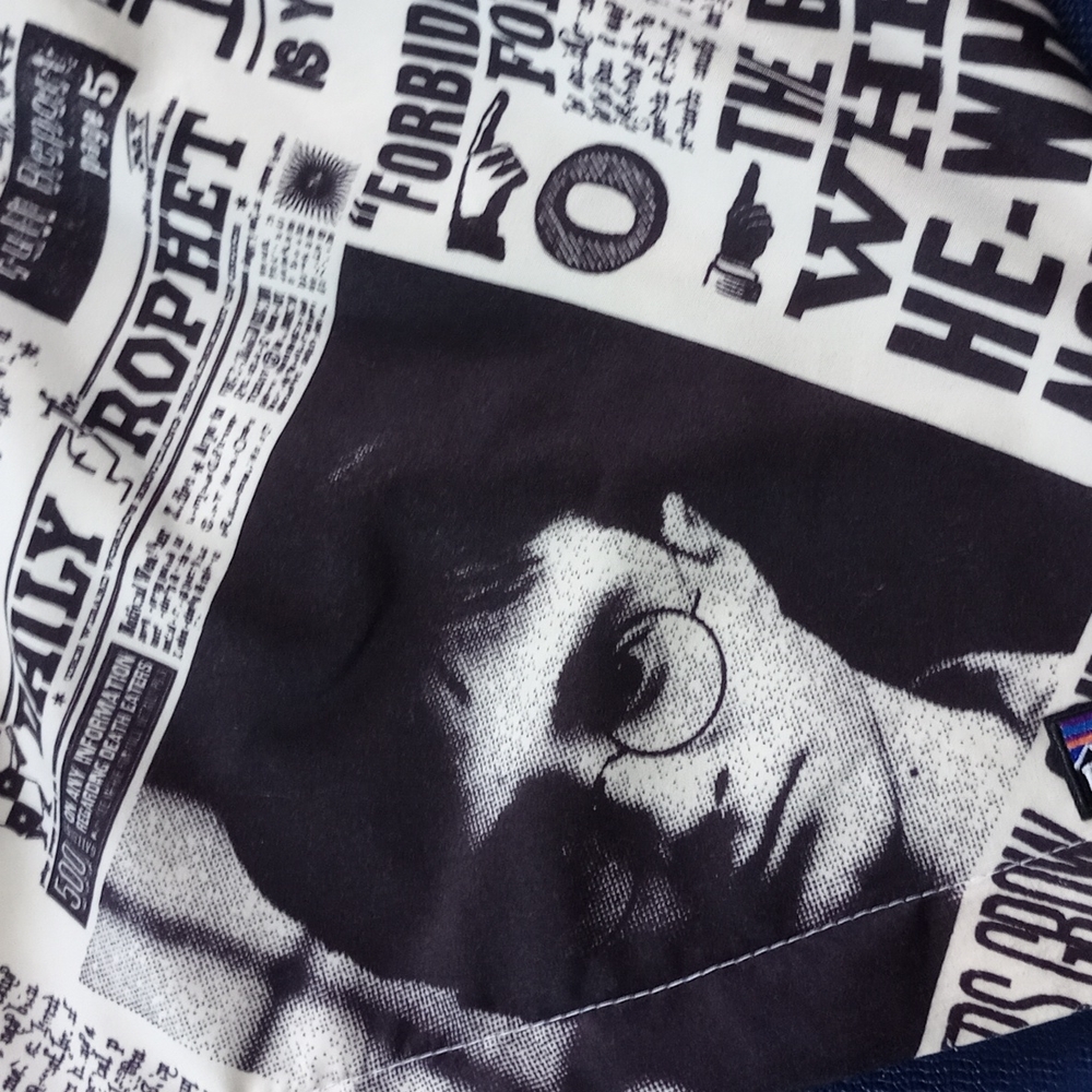 Handmade Bennygonia Harry Potter Daily Prophet Newspaper 90s Shorts UNISEX - Picture 5 of 11